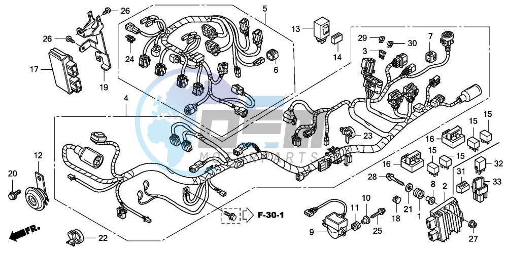 WIRE HARNESS (CBF600S8/SA8/N8/NA8)