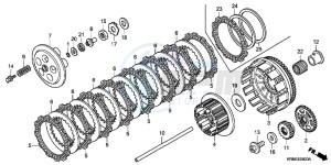 CRF250RD CRF250R Europe Direct - (ED) drawing CLUTCH