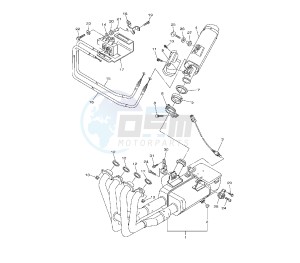 YZF R6 600 drawing EXHAUST SYSTEM