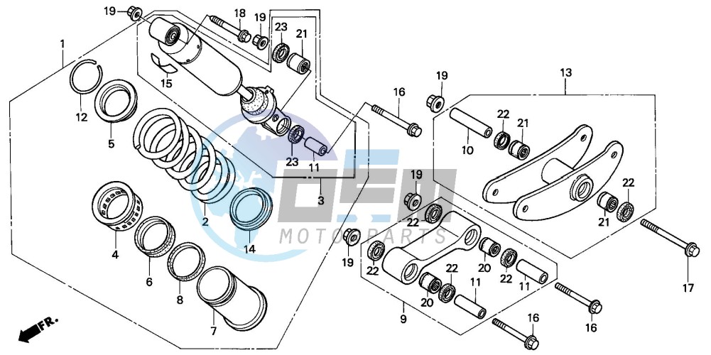 REAR CUSHION (CBR600FM/2M/N/2N/2P)