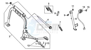 JOYRIDE S 125I (LF12W2-EU) (L7-L9) drawing MAIN STAND /SIDE STAND/ KICKSTARTER PEDAL