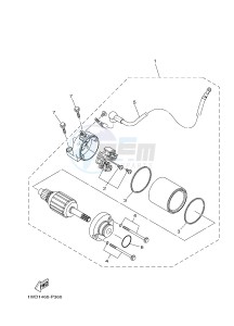 YZF-R25 249 (1WDE) drawing STARTING MOTOR