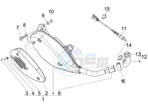 GTS 300 ie Super USA drawing Silencer