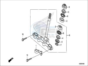 CRF125FBH Europe Direct - (ED) drawing STEERING STEM