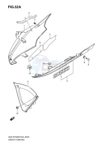 GSX-R750 (E2) drawing UNDER COWLING (MODEL K9)