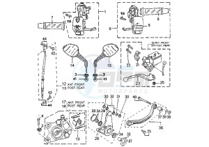 SPEEDFIGHT - 100 cc drawing BRAKE SYSTEM