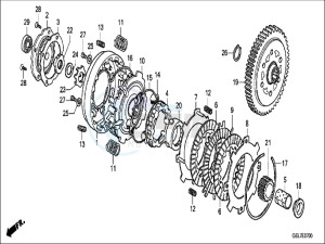 CRF50FH Europe Direct - (ED) drawing CLUTCH