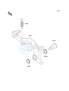 KX 80 W [KX80] (W1-W3) [KX80] drawing BRAKE PEDAL