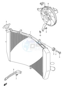 GSX-R600 (E2) drawing RADIATOR