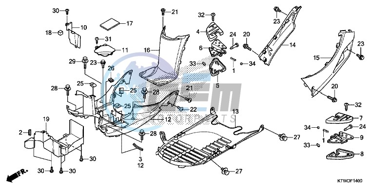 FLOOR PANEL/PILLION STEP