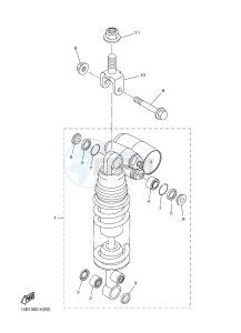 YZF-R1B 1000 (1KBP) drawing REAR SUSPENSION