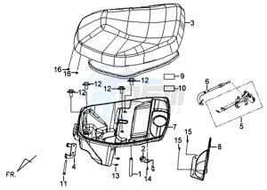 X'PRO 50 (25 KMH) (AE05W5-NL) (L4-M1) drawing BUDDYSEAT - LUGGAGE BOX - SUPPORT