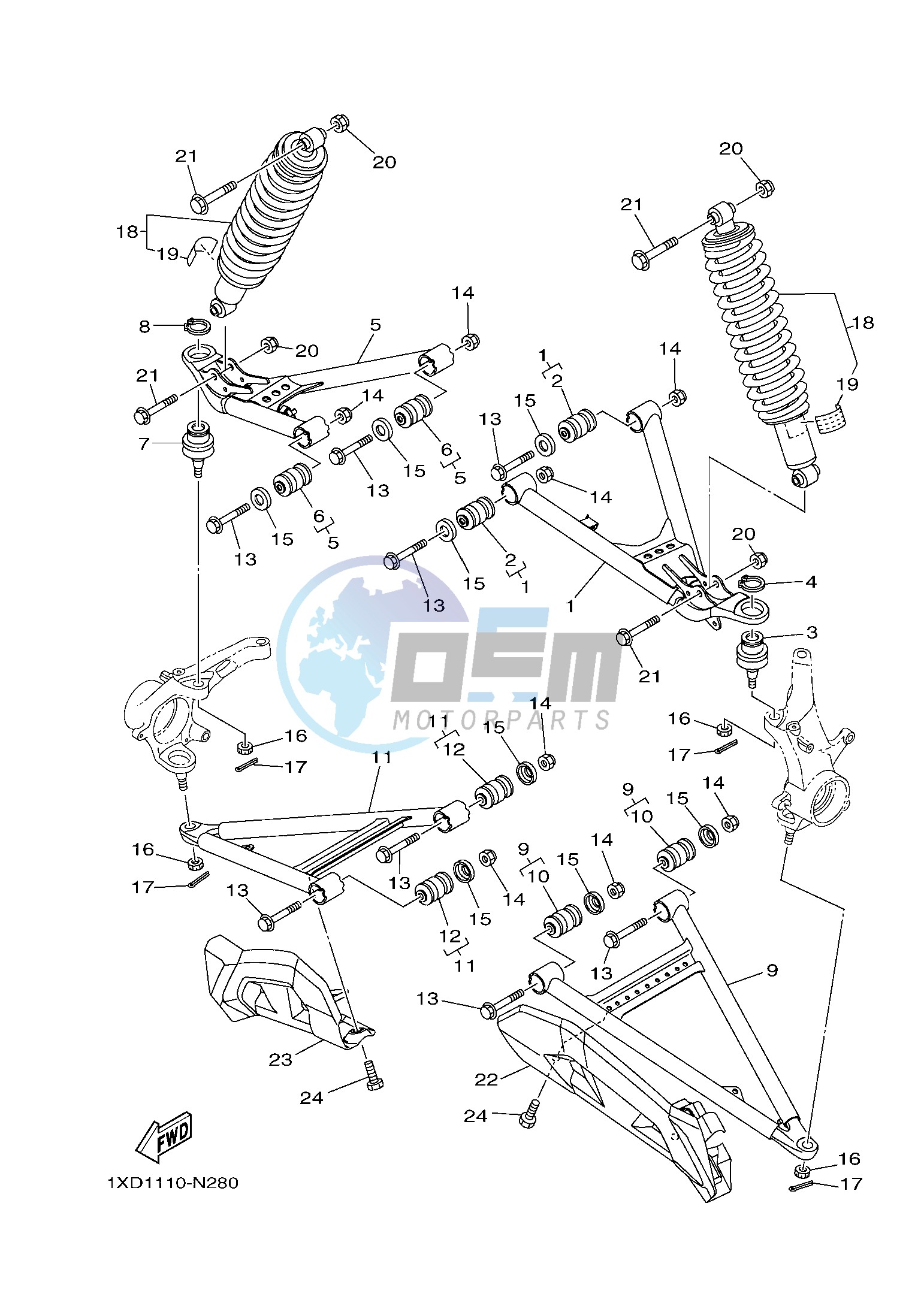 FRONT SUSPENSION & WHEEL