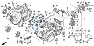 CR250R drawing CRANKCASE (CR250R5-7)