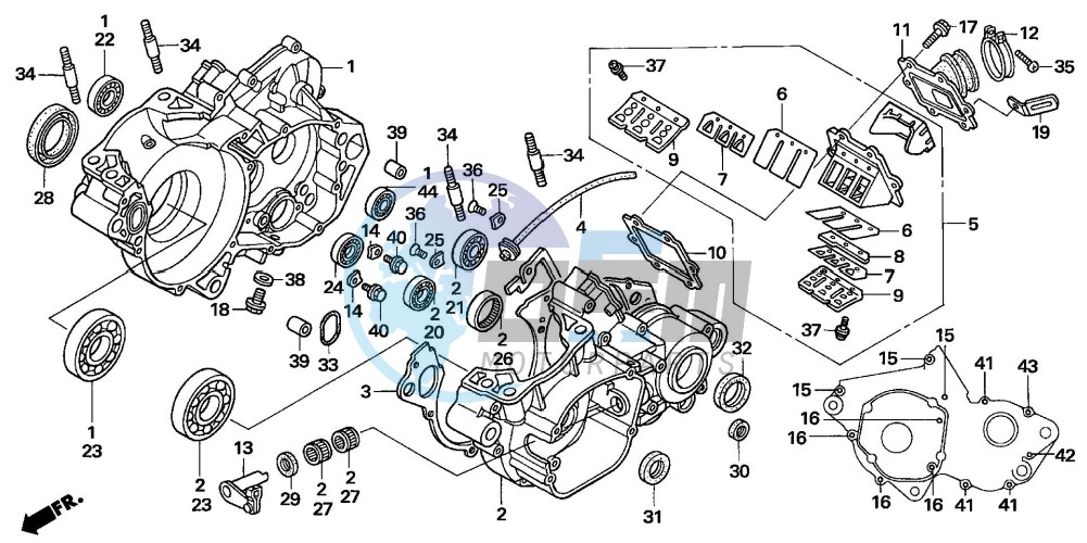 CRANKCASE (CR250R5-7)