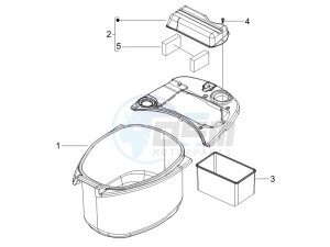 LXV 125 4T E3 drawing Helmet housing - Undersaddle