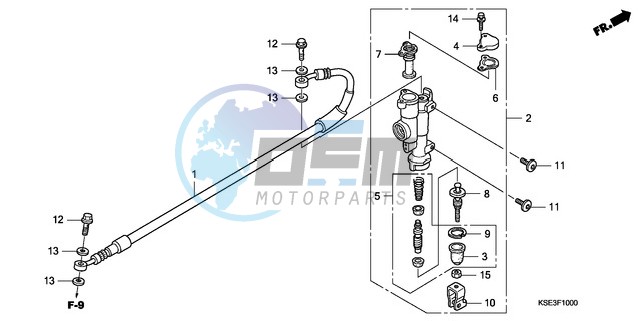 RR. BRAKE MASTER CYLINDER