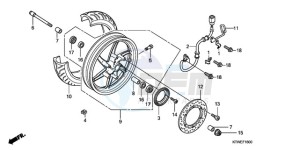 SH300AR9 F / ABS CMF SPC drawing FRONT WHEEL