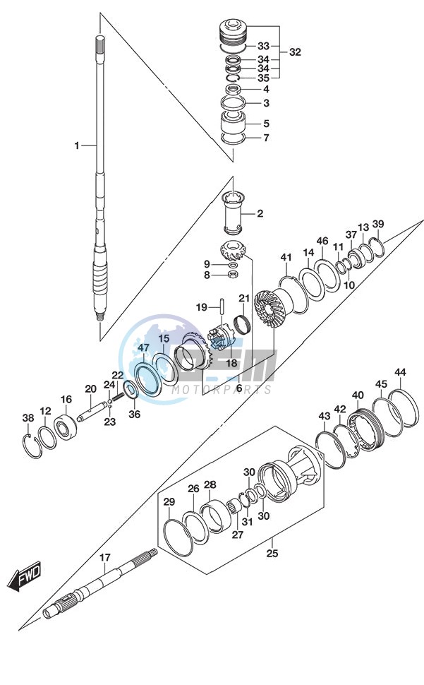 Transmission S/N 610001 to 610591