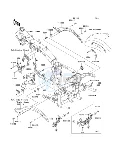 VN 2000 E [VULCAN 2000 CLASSIC] (6F-7F) E6F drawing FRAME FITTINGS