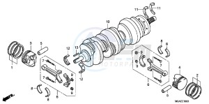 GL1800F GoldWing - GL1800-F 2ED - (2ED) drawing CRANKSHAFT/ PI STON