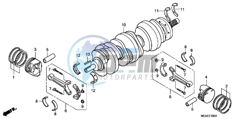 CRANKSHAFT/ PI STON