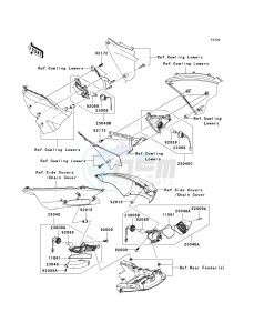 KRF 750 F [TERYX 750 4X4 NRA OUTDOORS] (F8F) C8FA drawing TURN SIGNALS