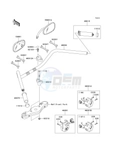 VN 1600 D [VULCAN 1600 NOMAD] (D6F-D8FA) D8FA drawing HANDLEBAR