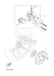 NS50F AEROX 4 (1GB1 1GB1 1GB1 1GB1 1GB1) drawing REAR BRAKE CALIPER