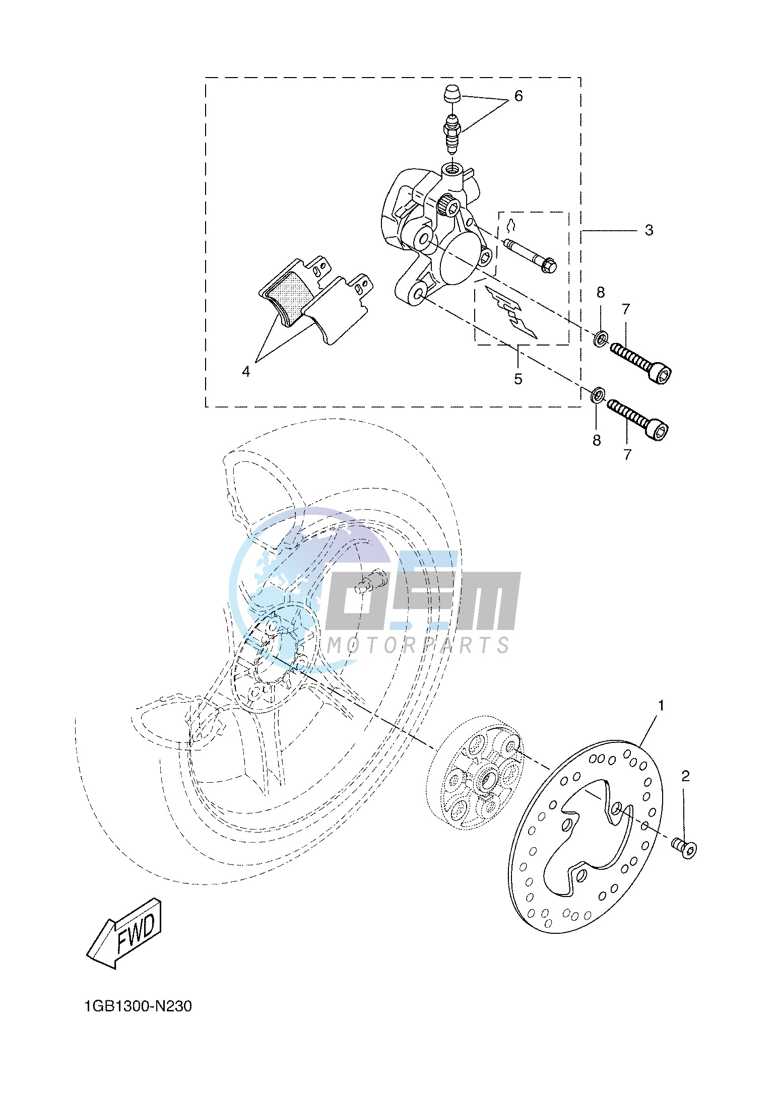 REAR BRAKE CALIPER