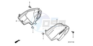 CB600FA9 UK - (E / ABS MKH) drawing SIDE COVER