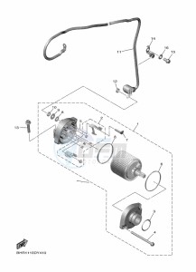 YZ450F (BHR2) drawing STARTING MOTOR