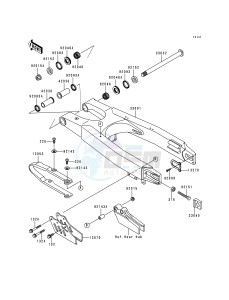 KX 125 L [KX125] (L1) [KX125] drawing SWINGARM