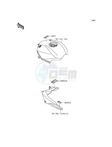 NINJA H2 ZX1000NGF XX (EU ME A(FRICA) drawing Labels