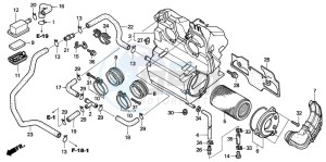 CBF500 drawing AIR CLEANER