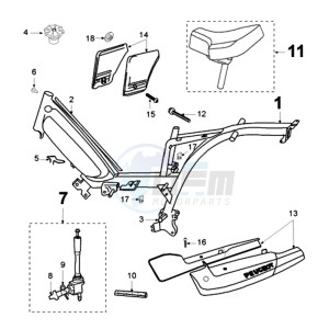 VOGUE V S2Y EU drawing FRAME AND SADDLE