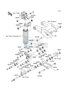 KX250F KX250W9F EU drawing Suspension