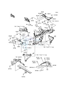 Z800 ABS ZR800BGF FR GB XX (EU ME A(FRICA) drawing Side Covers/Chain Cover