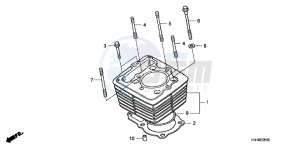 TRX400XC drawing CYLINDER