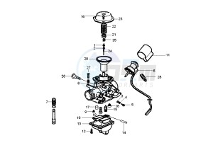 Liberty RST 200 drawing Carburetor