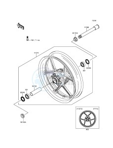 NINJA_ZX-6R_ABS ZX636FDF FR GB XX (EU ME A(FRICA) drawing Front Hub