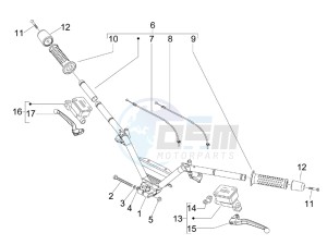 MP3 400 ie lt MP3 400 ie lt Sport drawing Handlebars - Master cilinder