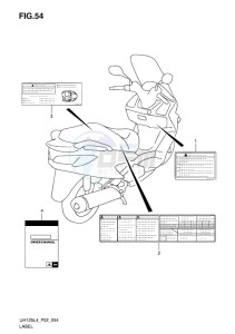 UH125 BURGMAN EU drawing LABEL