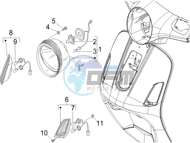 Head lights - Turn signal lamps