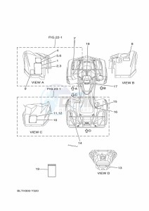 YFM700FWAD GRIZZLY 700 EPS (BLTS) drawing EMBLEM & LABEL 1