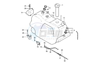 X9 125 drawing Fuel Tank