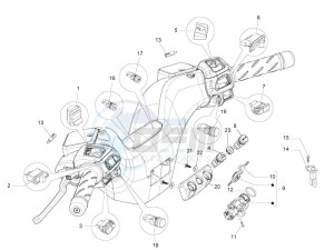 MP3 300 4t 4v ie lt ibrido drawing Selectors - Switches - Buttons