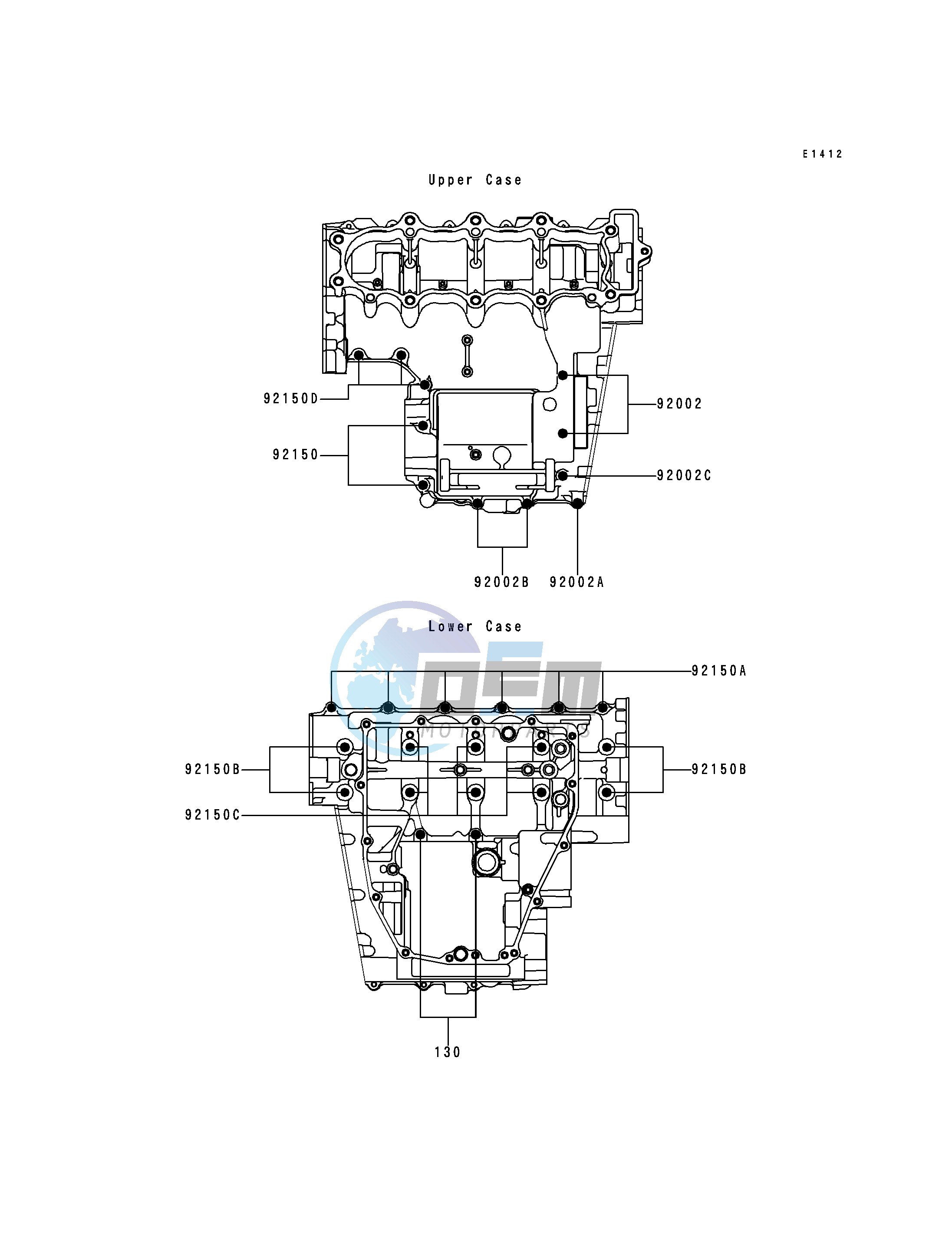 CRANKCASE BOLT PATTERN