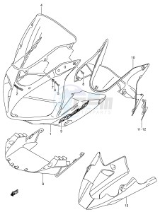 SV1000 (E2) drawing COWLING BODY (SV1000S S1 S2 K5)