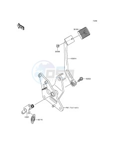 VULCAN 900 CUSTOM VN900CFFA GB XX (EU ME A(FRICA) drawing Brake Pedal